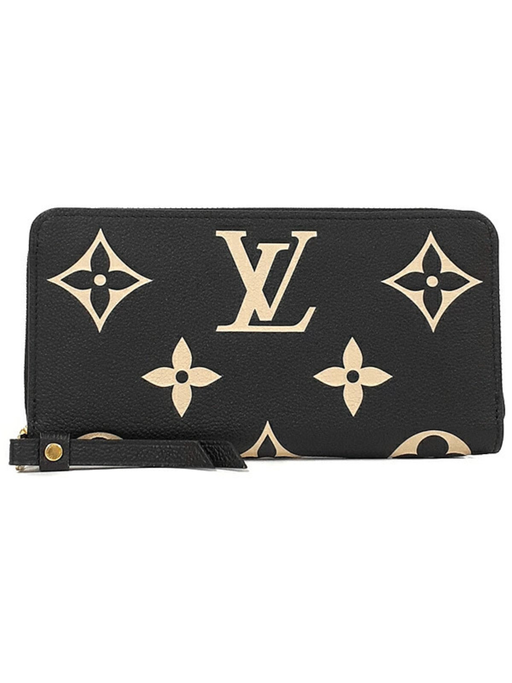 Louis Vuitton Bicolor Monogram Empreinte Zippy Wallet Round Zipper Long